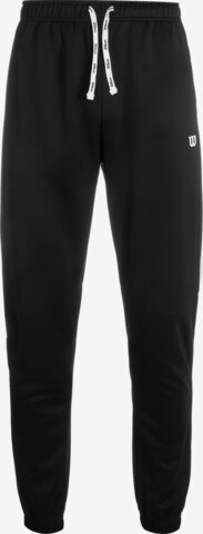 WILSON Tapered Workout Pants in Black: front