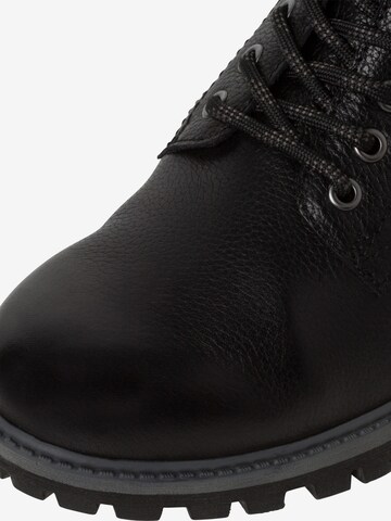 TAMARIS Lace-up bootie in Black