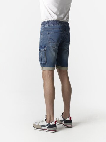 mėlyna KOROSHI Standartinis Darbinio stiliaus džinsai