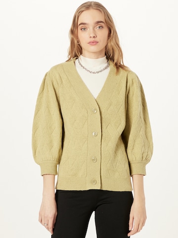 Cardigan 'Androna' minimum en vert : devant