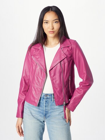 Goosecraft Between-season jacket 'Jupiter' in Pink: front