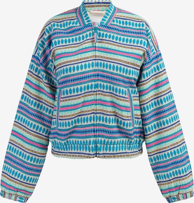 IZIA Välikausitakki värissä vesi / vaaleansininen / vaalea pinkki / luonnonvalkoinen, Tuotenäkymä