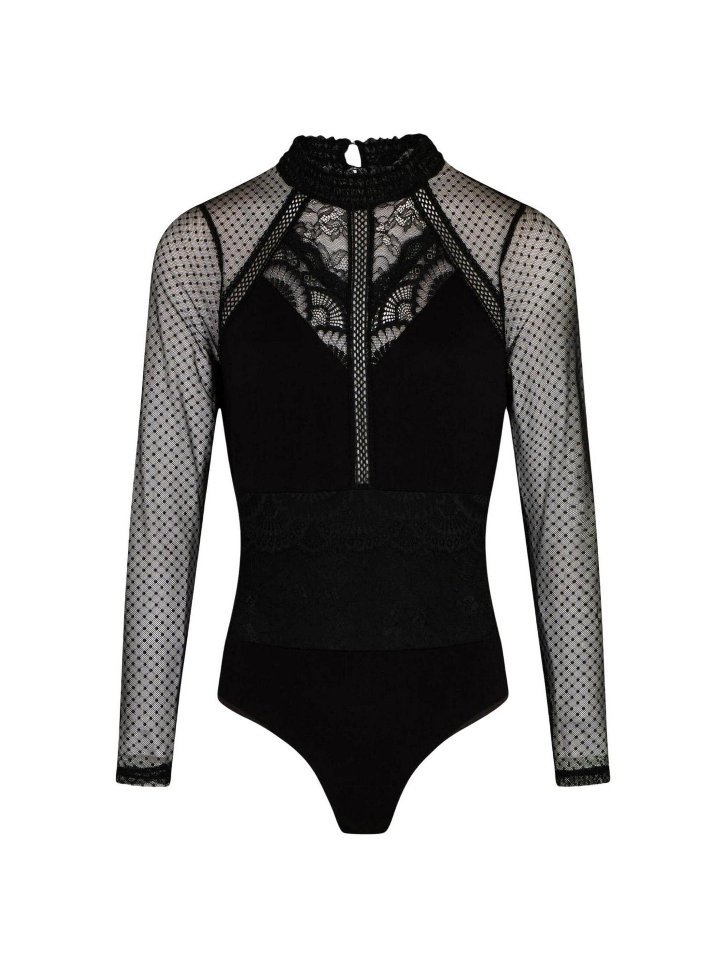 Morgan De Toi Blouse body '241-TJULIE' in Zwart: voorkant