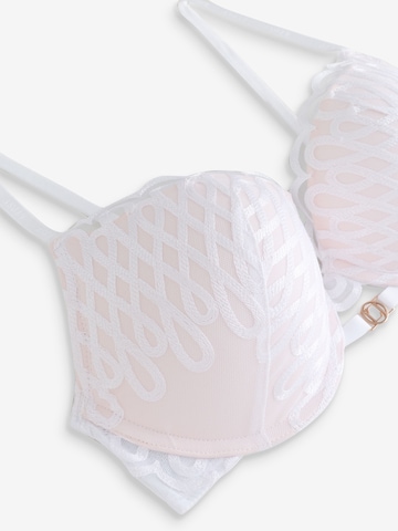 Lipsy Push-up BH in Weiß