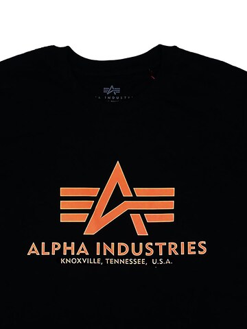 ALPHA INDUSTRIES Shirt 'Basic Logo'‌‌‌‌‌‌‌‌‌ in Schwarz