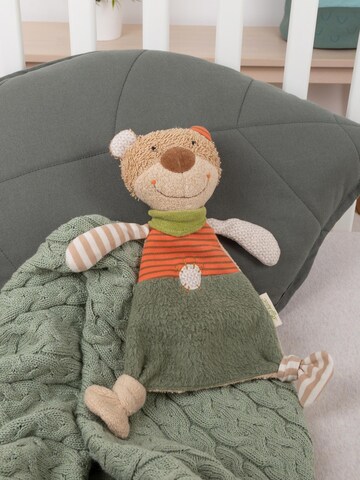 SIGIKID Kuscheltiere 'Schnuffeltuch Natural Stripes Green Collection'‌‌ in Orange