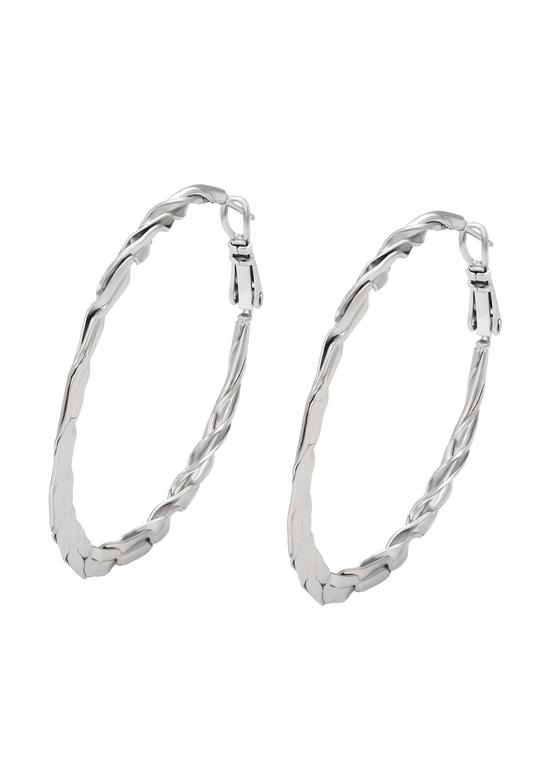Boucles d'oreilles Gaya en argent : devant