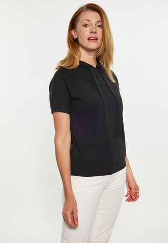 Pull-over usha BLUE LABEL en noir : devant