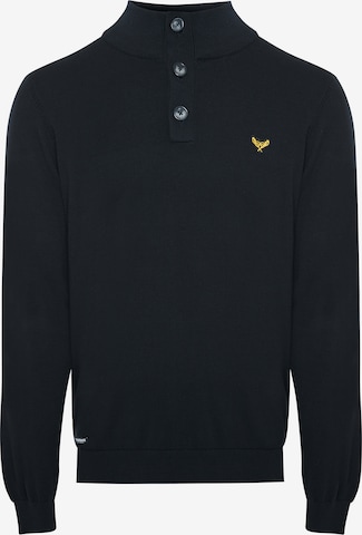 Threadbare Sweatshirt 'Hawke' in Black: front