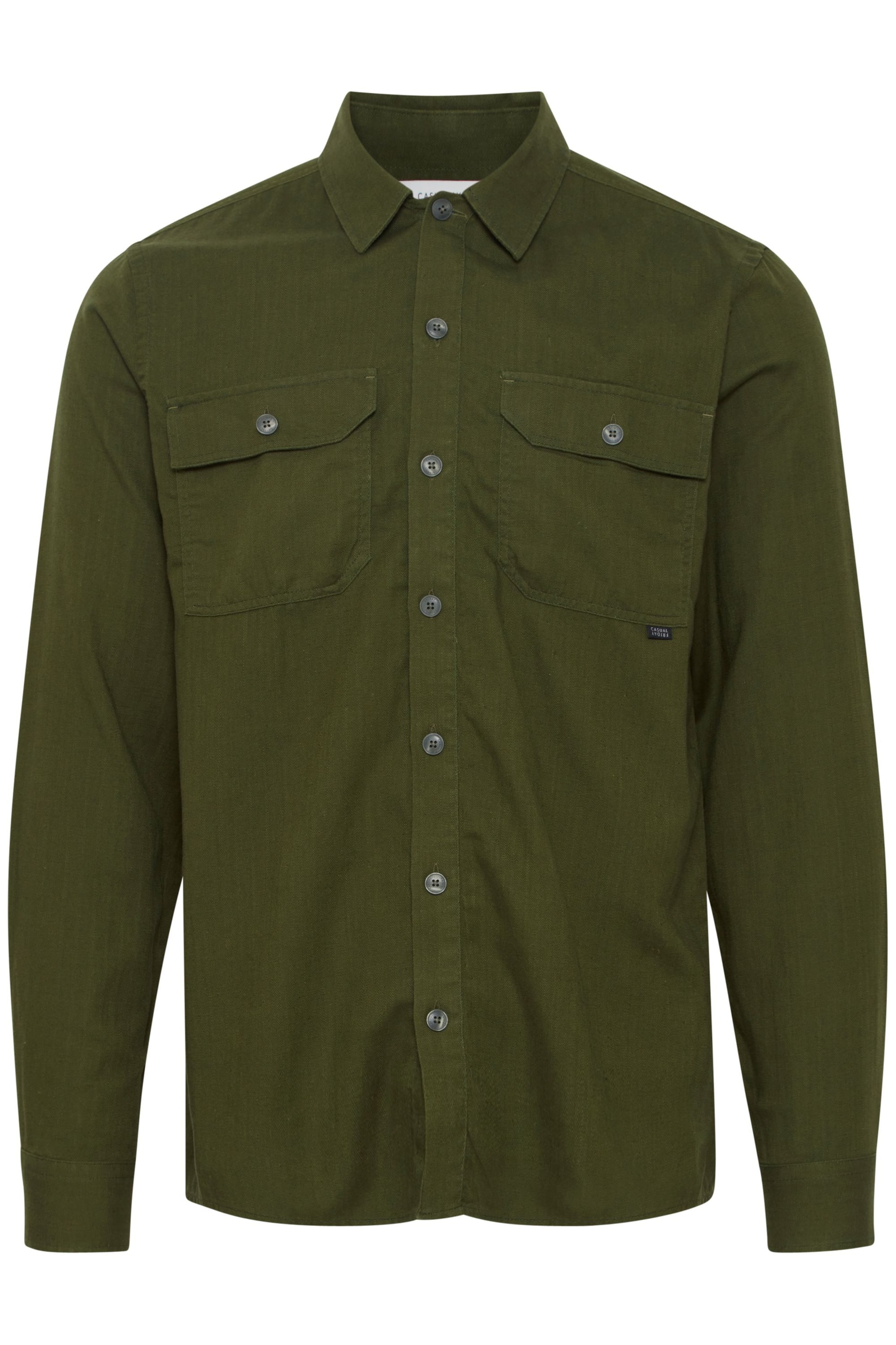 Casual Friday Button Up Shirt in Dark green, Item view