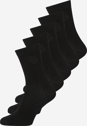 Karl LagerfeldČarape 'Kameo' - crna boja: prednji dio