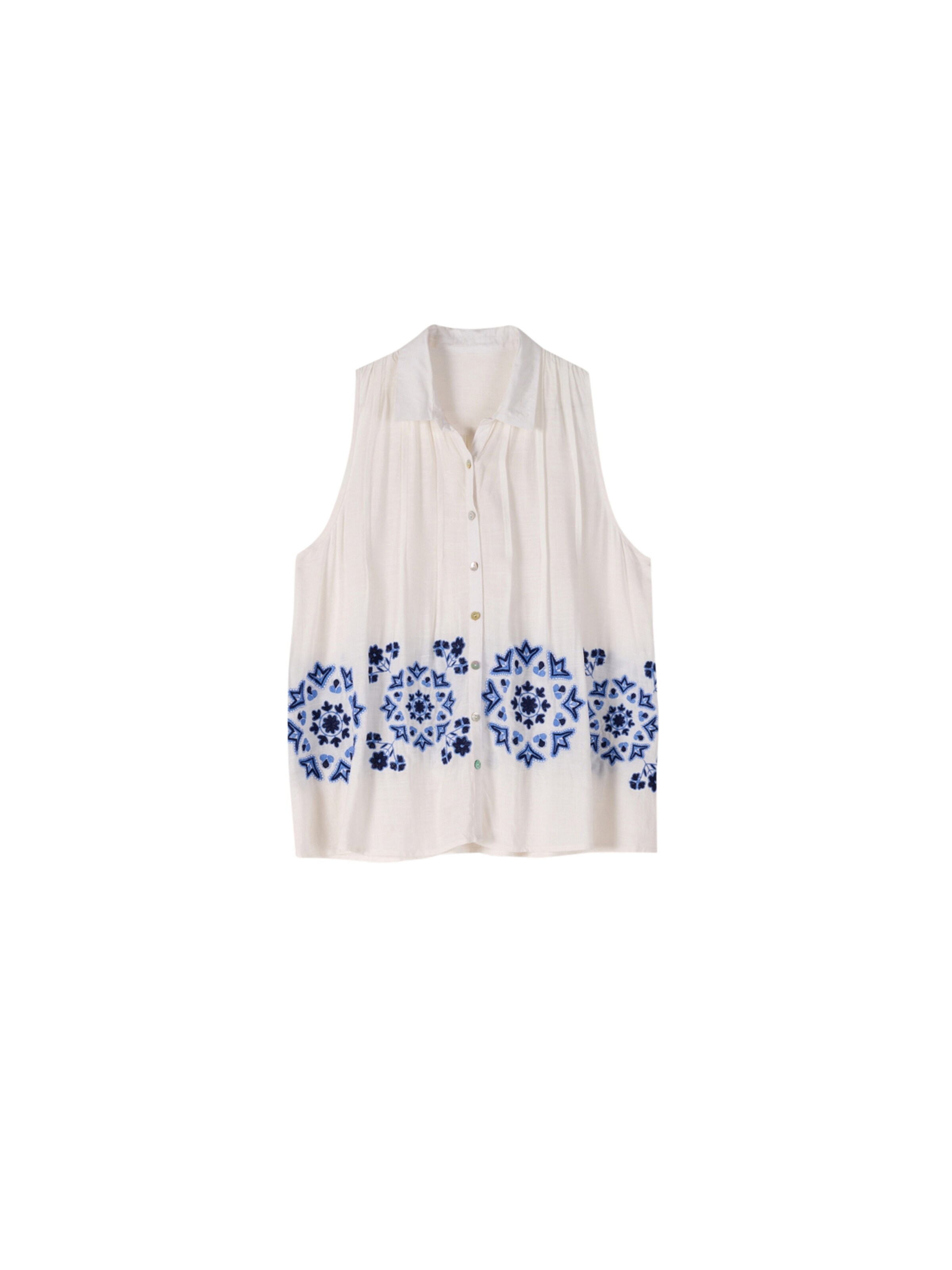 Top 'CHEN' di Camomilla Italia in bianco: frontale