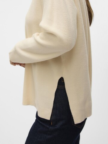VERO MODA Trui 'CLOVER' in Beige