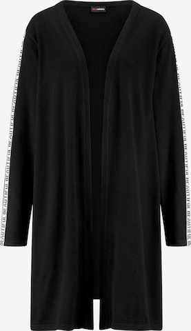 MIAMODA Knit Cardigan in Black: front