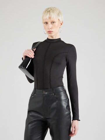 Tally Weijl Shirt body in Zwart: voorkant