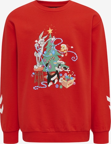 Hummel Sweatshirt 'Bugs Bunny Dos' in Rood: voorkant