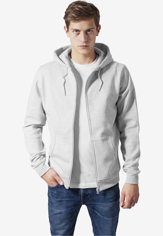 Urban Classics - Sudadera con cremallera en gris: frente