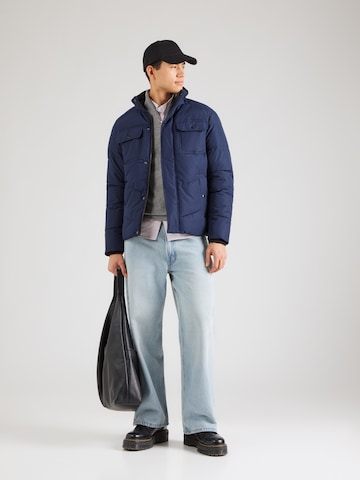 JACK & JONES Зимняя куртка 'JJMORGAN' в Синий