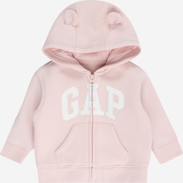 GAP Zip-Up Hoodie in Pink: front