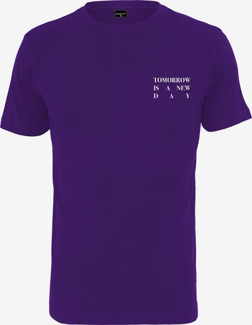 Merchcode Shirt 'New Day' in Purple: front