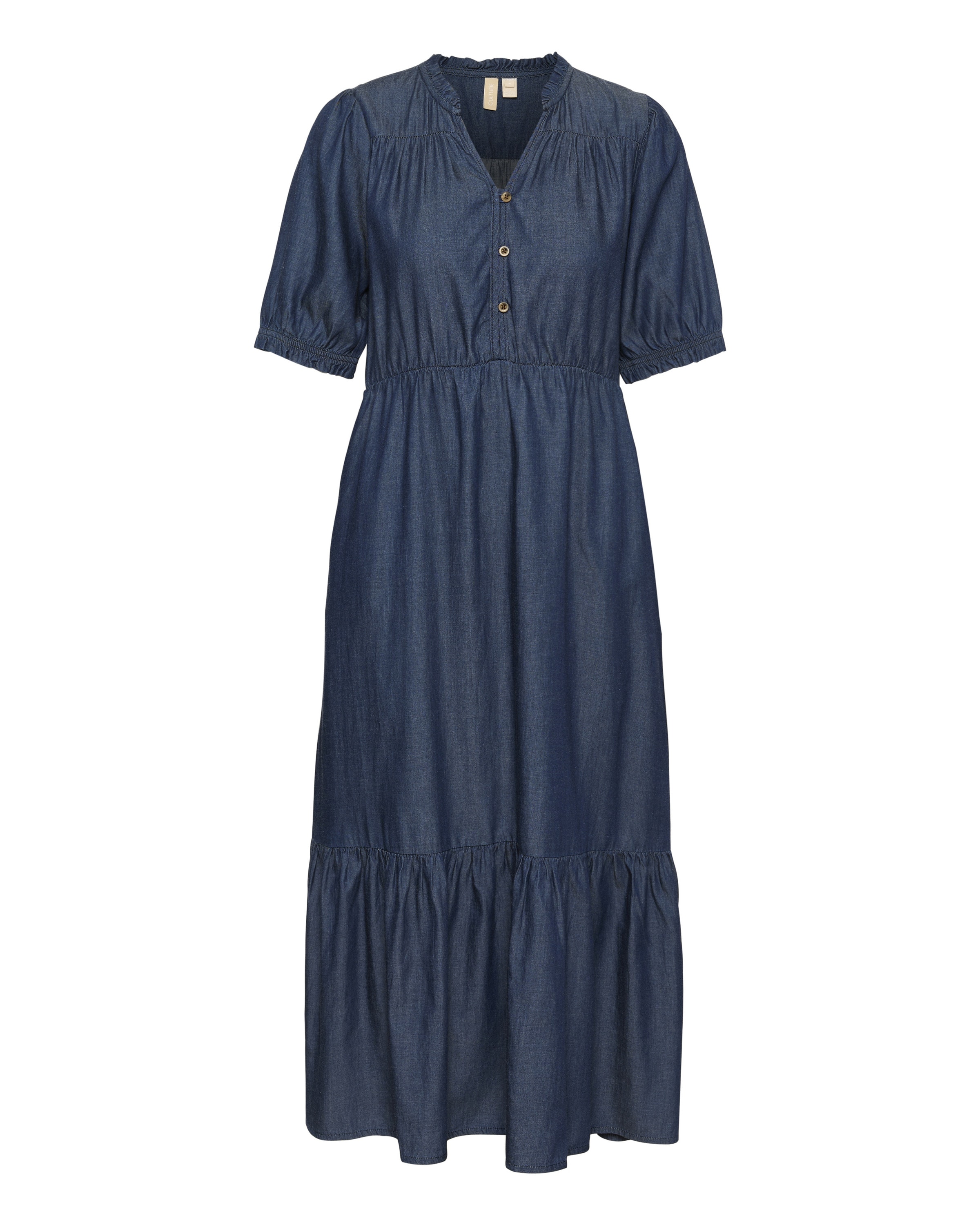 CULTURE Jurk 'Aurelia' in Blauw: voorkant