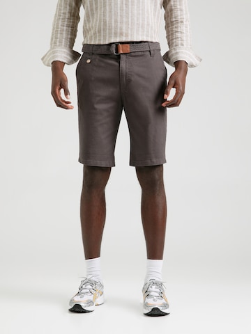 INDICODE JEANS Regular Shorts 'Conor' in Grau: predná strana