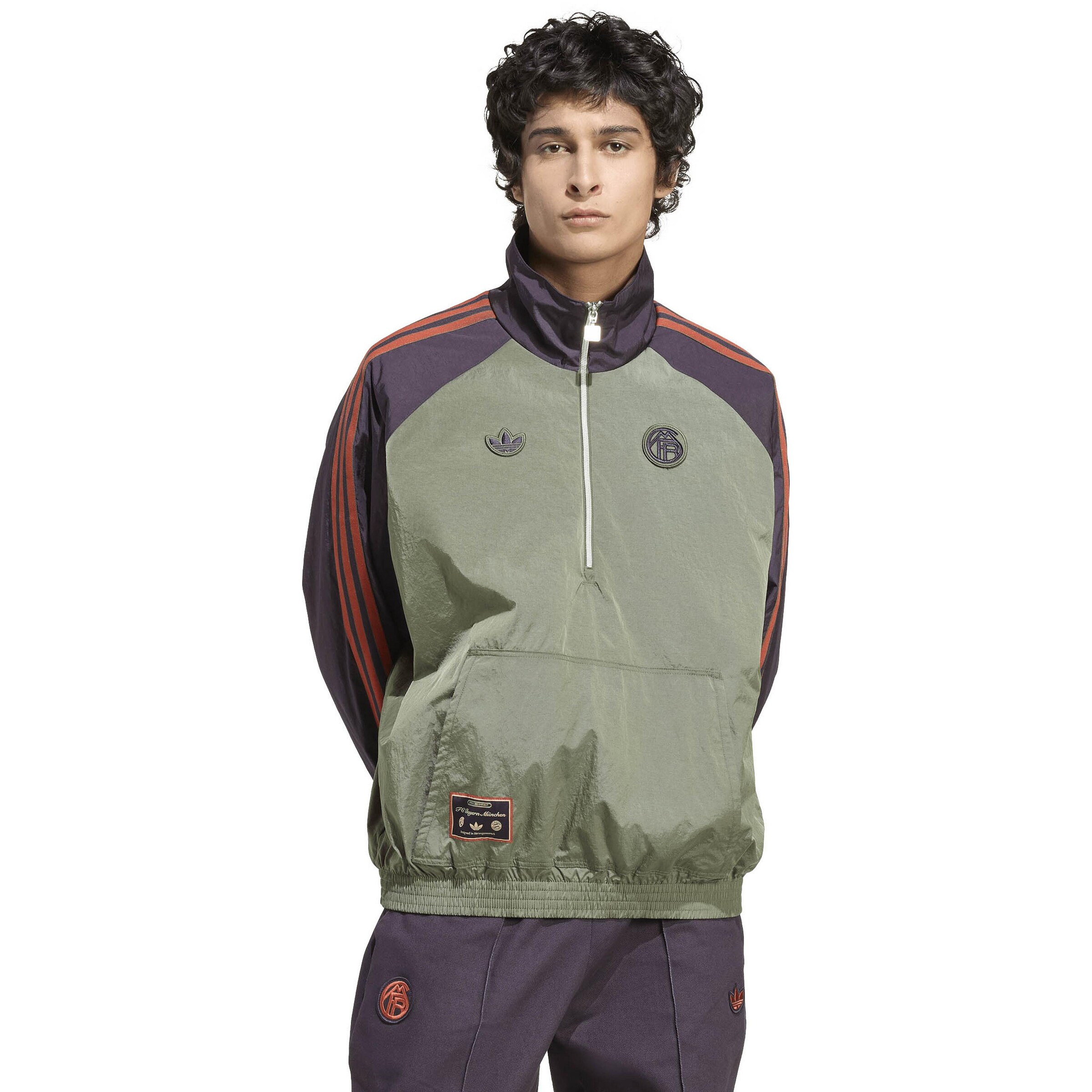 Felpa 'FC Bayern München' di ADIDAS ORIGINALS in verde: frontale