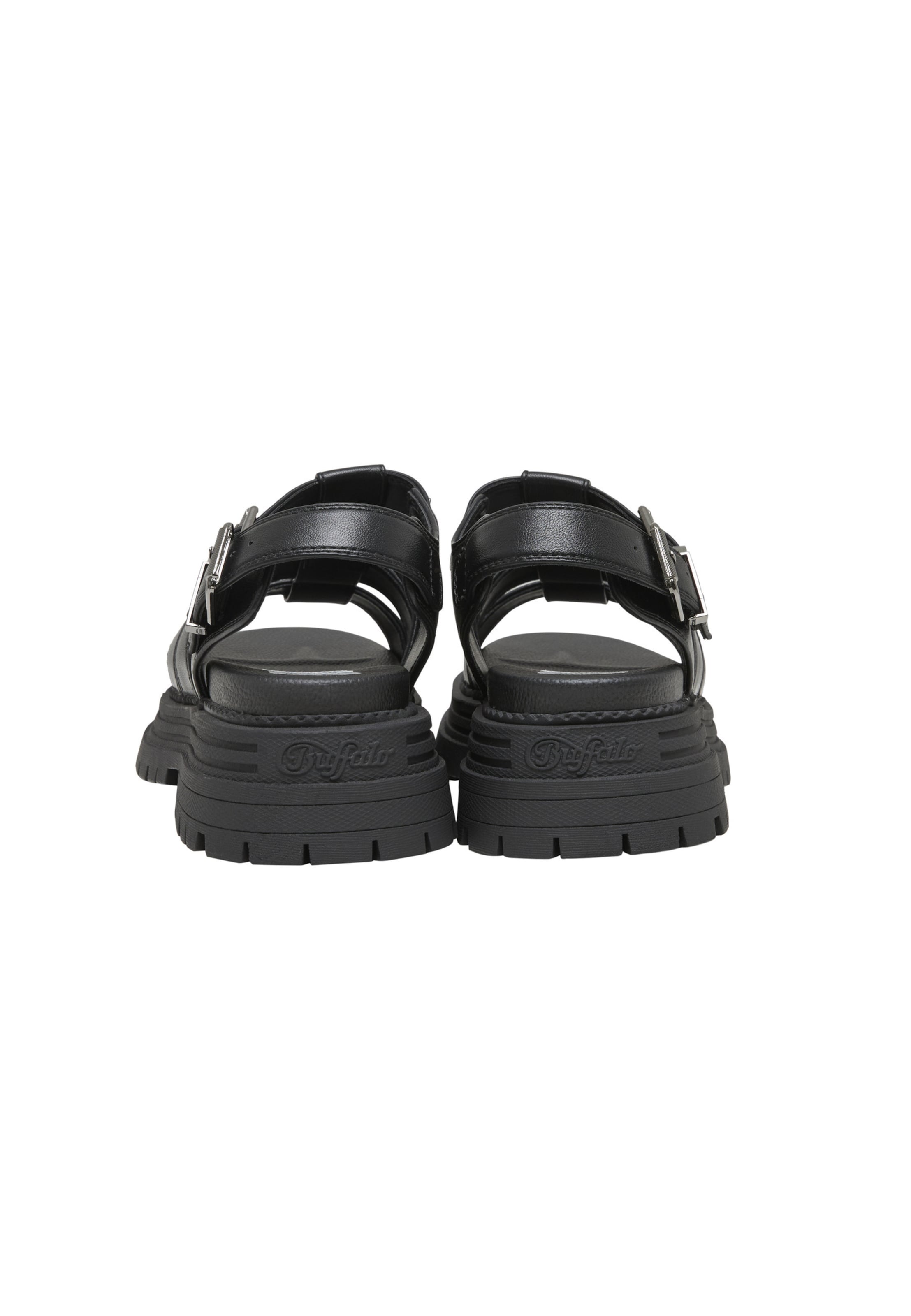 BUFFALO - Sandalias 'Lennox Fisher' en negro