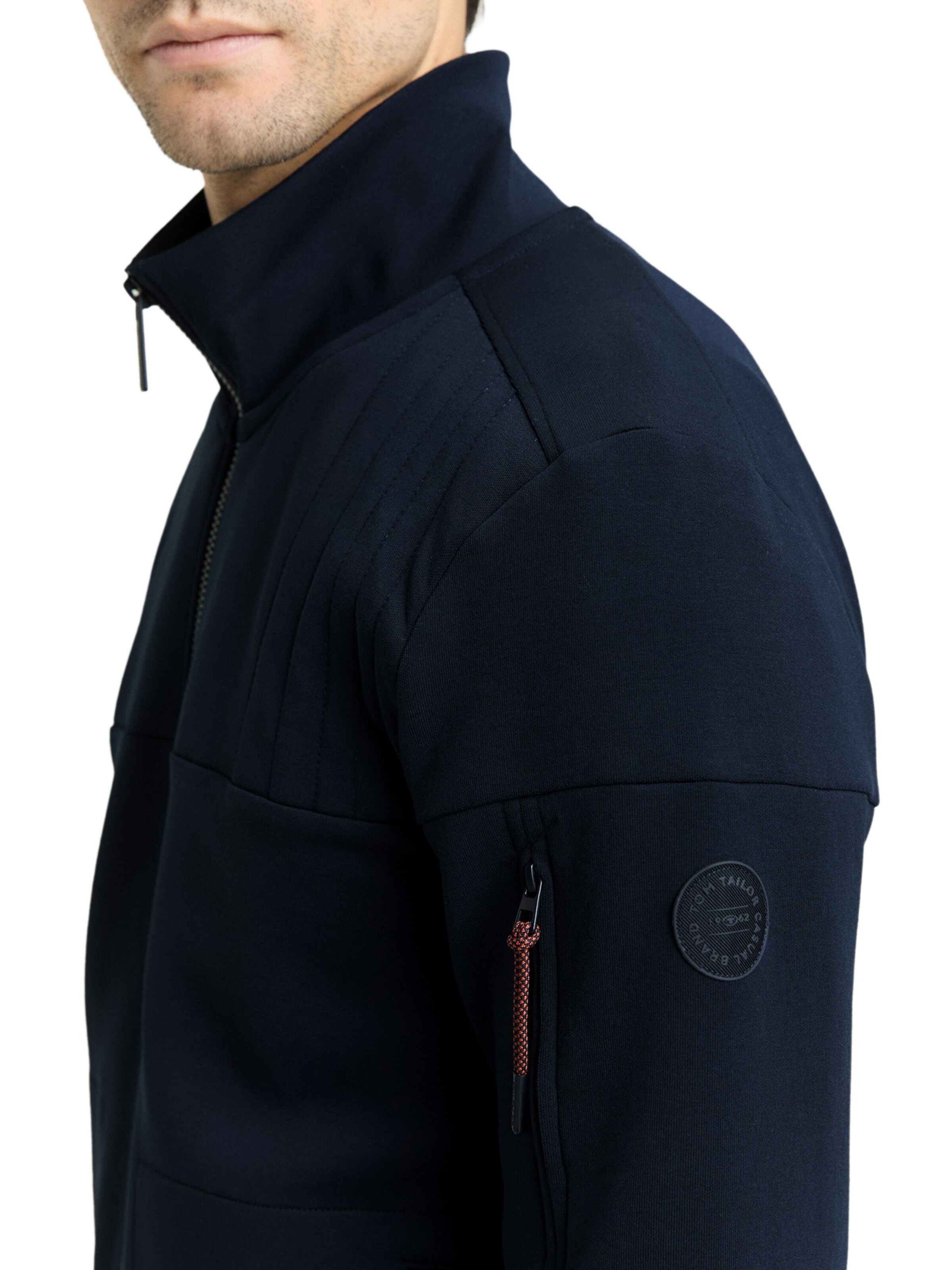 TOM TAILOR Sweatjacke in Blau