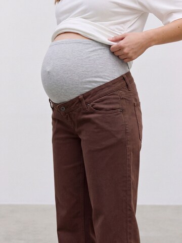 MAMALICIOUS Wide leg Jeans 'MLMAlaga' i brun