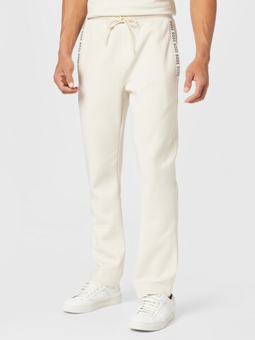 BOSS Green Spodnie 'Hadeos' w kolorze biały: przód