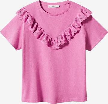 MANGO T-Shirt 'SWIZA' in Lila: predná strana