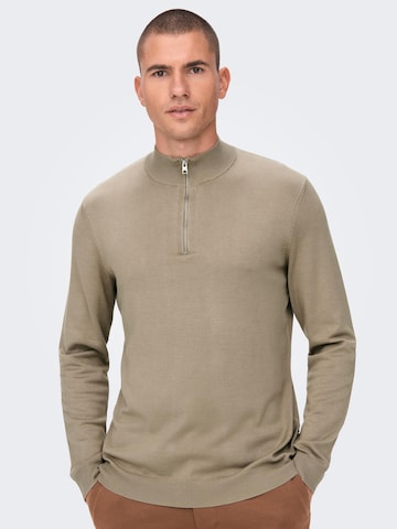 Pull-over 'Wyler' Only & Sons en gris