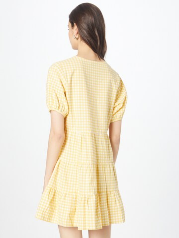 In The Style Shirt dress 'JOSSA' in Yellow