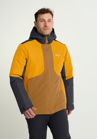 JACK WOLFSKIN Winter Jacket in Orange