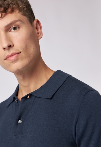 ROY ROBSON Poloshirt aus Feinstrick in Blau