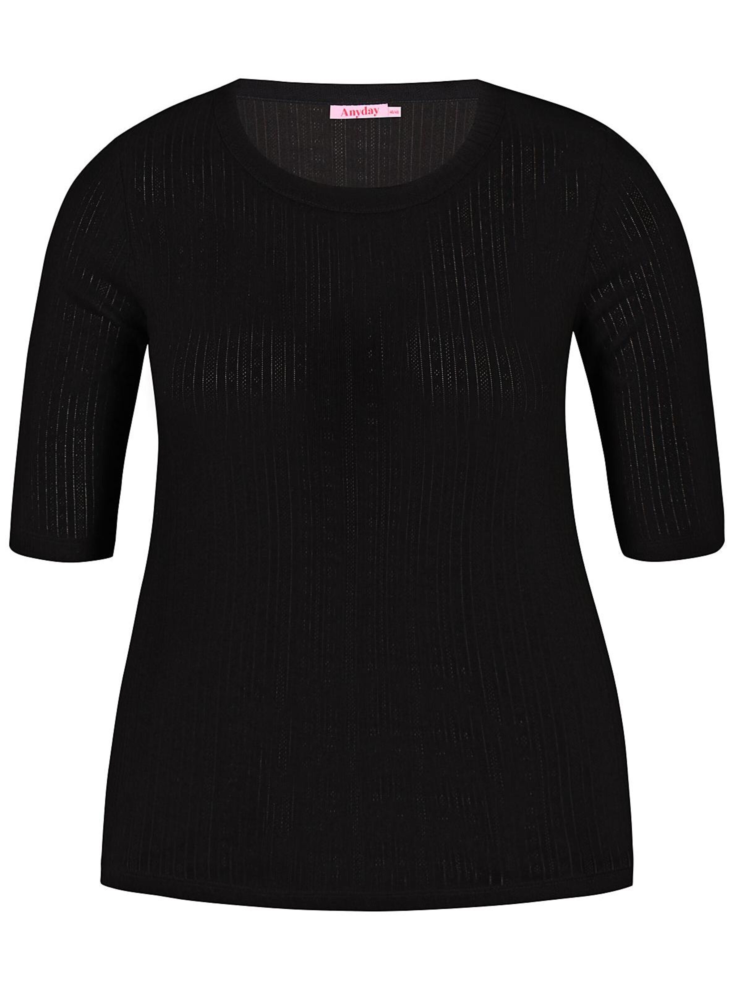 Anyday Top 'Magnolia 393' in Black: front