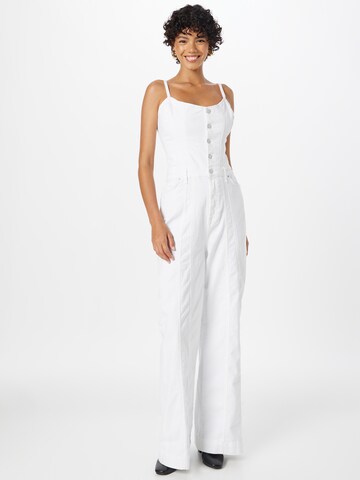 7 for all mankind Jumpsuit in Wit: voorkant