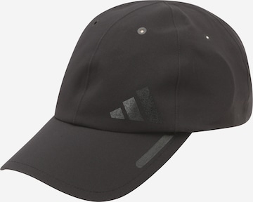 juoda ADIDAS PERFORMANCE Sportinė kepurė: priekis