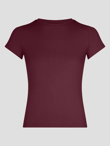 YO-GAYA Sporttop 'Short Sleeve Top' in Rood: voorkant