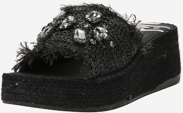 Vidorreta Pantolette 'Cristal' i svart: framsida