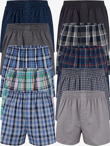 Boxers 'City Life Boxershorts im 10er-Pack kariert' City Life en mélange de couleurs : devant