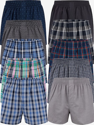 City Life Boxer shorts 'City Life Boxershorts im 10er-Pack kariert' in 4XL in Mixed colors, Item view