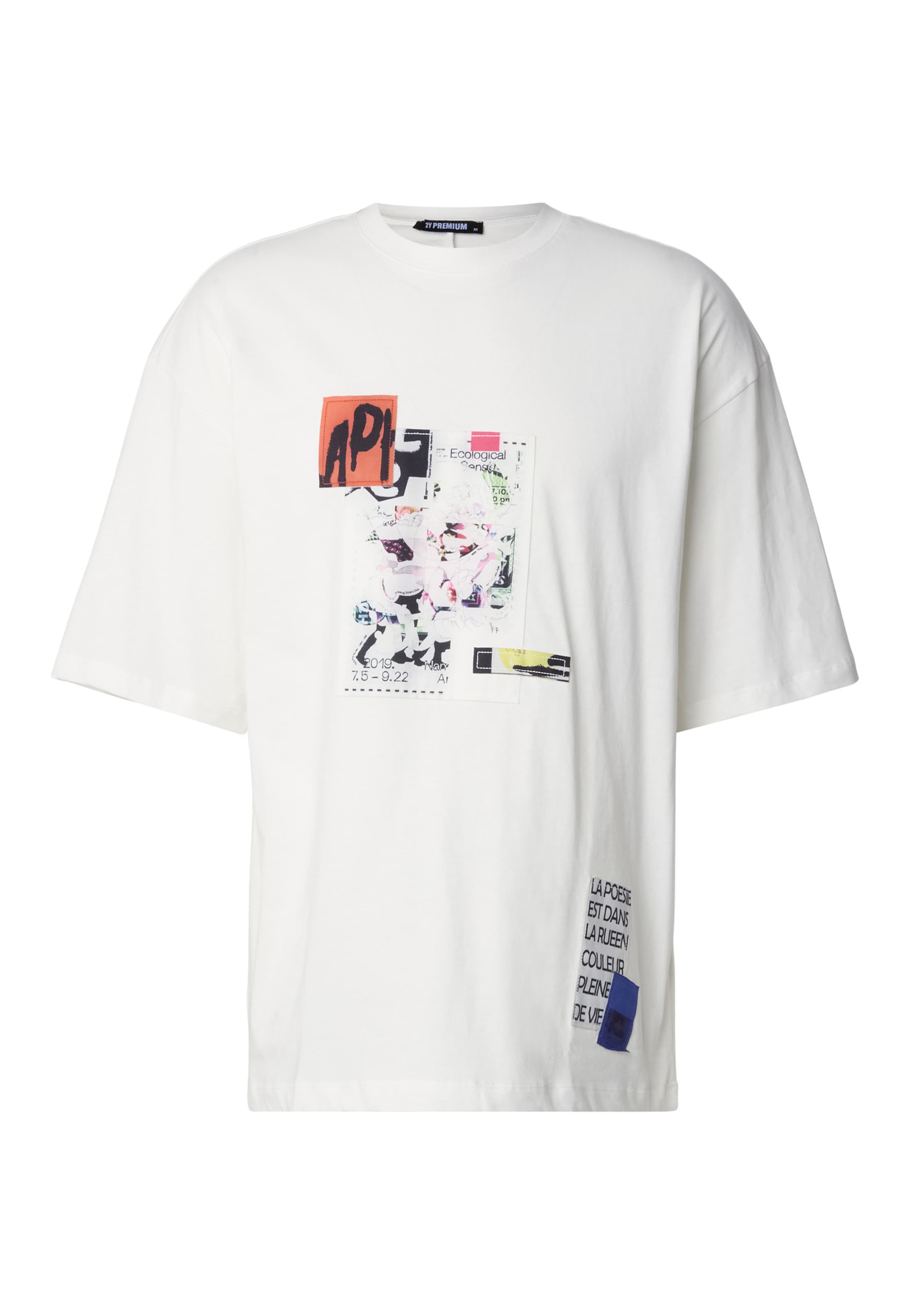 2Y Premium Shirt 'Ecological Sense' in Wit: voorkant