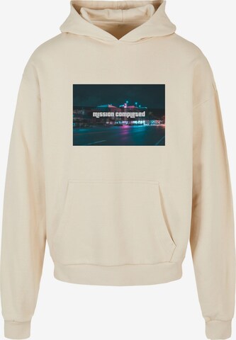 Merchcode Sweatshirt 'Grand - Mission Completed' in Beige: predná strana