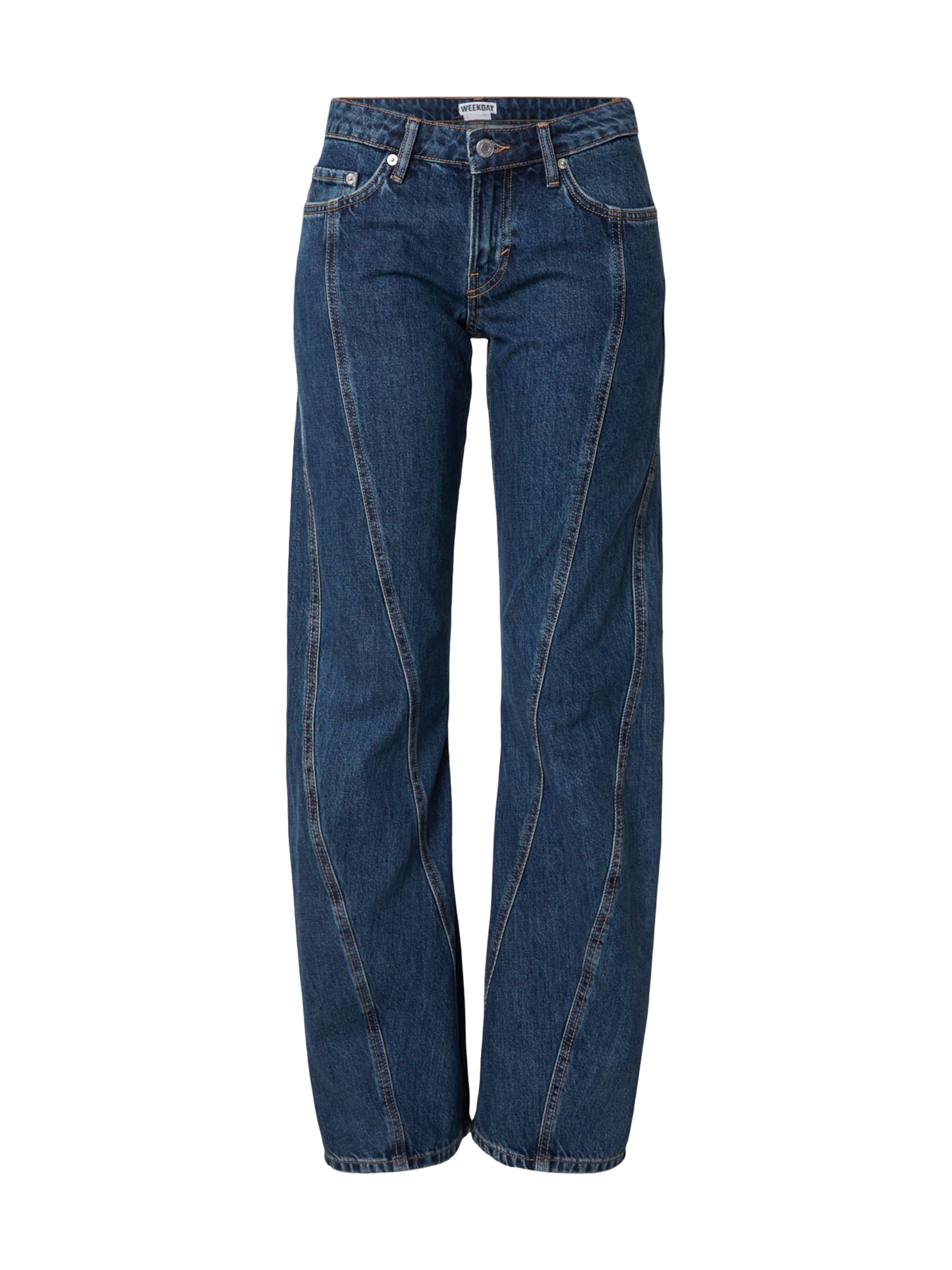 WEEKDAY - regular Vaquero 'Arrow' en azul: frente
