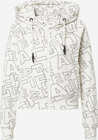 Alife and Kickin Zip-Up Hoodie 'Cara' in White: front