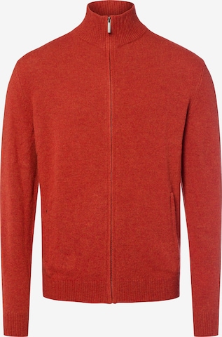 Andrew James Gebreid vest in Rood: voorkant