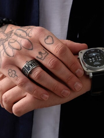 Lucardi Ring in Black: front