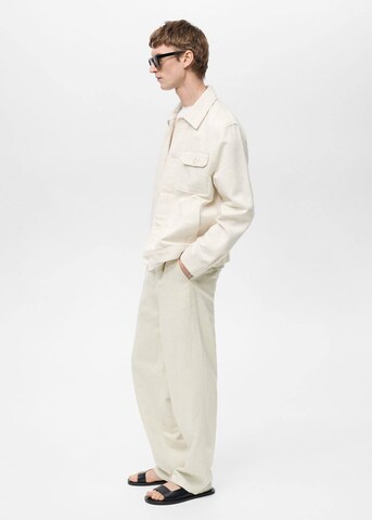 MANGO MAN Loosefit Jeans 'Lucas' in Beige
